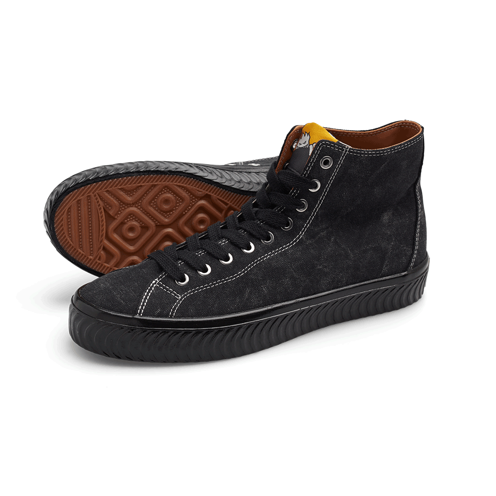 Last Resort AB(ラストリゾート エービー) VM003 CANVAS HI SPITFIRE WASHED BLACK/BLACK