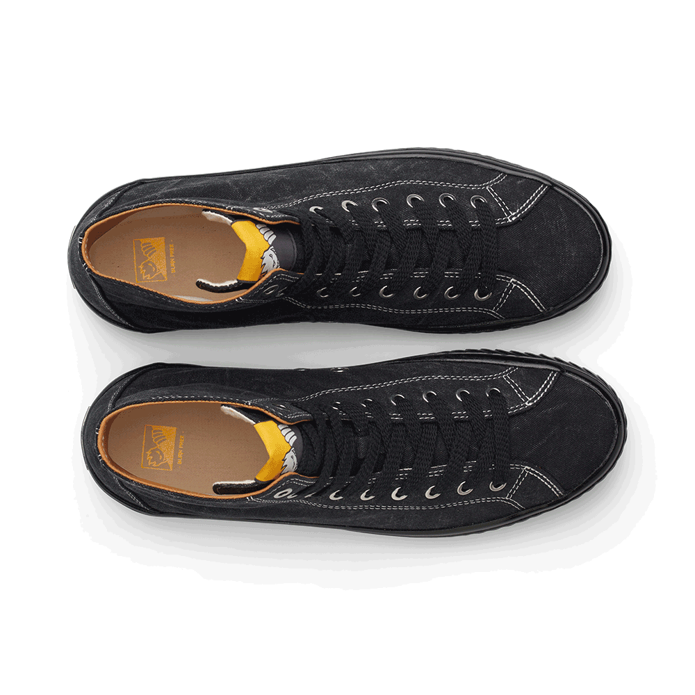 Last Resort AB(ラストリゾート エービー) VM003 CANVAS HI SPITFIRE WASHED BLACK/BLACK