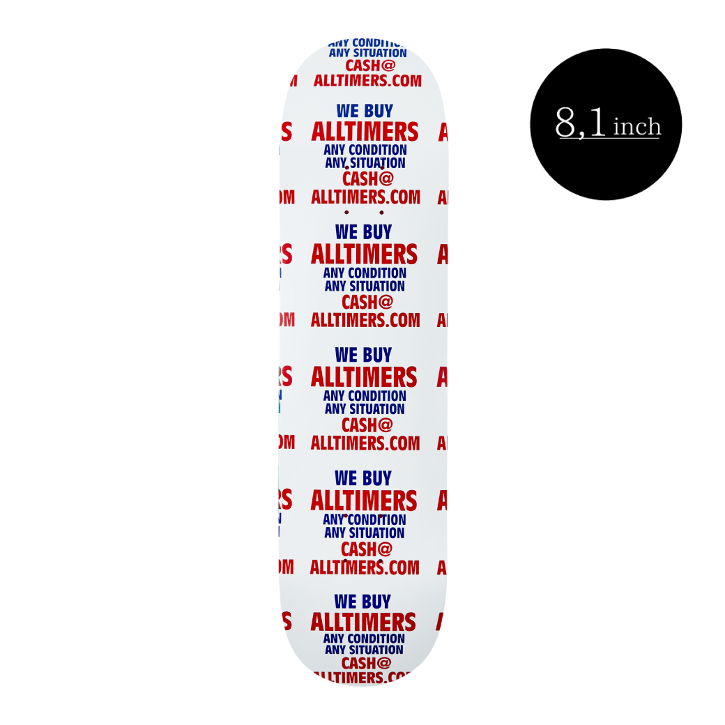 ALLTIMERS(オールタイマーズ) White Atlantic Ave Board 8.1inch