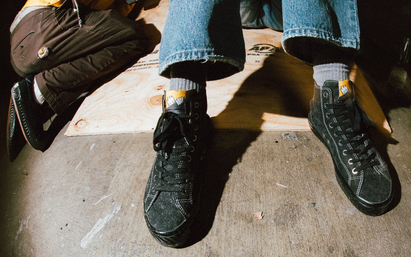 Last Resort AB(ラストリゾート エービー) VM003 CANVAS HI SPITFIRE WASHED BLACK/BLACK