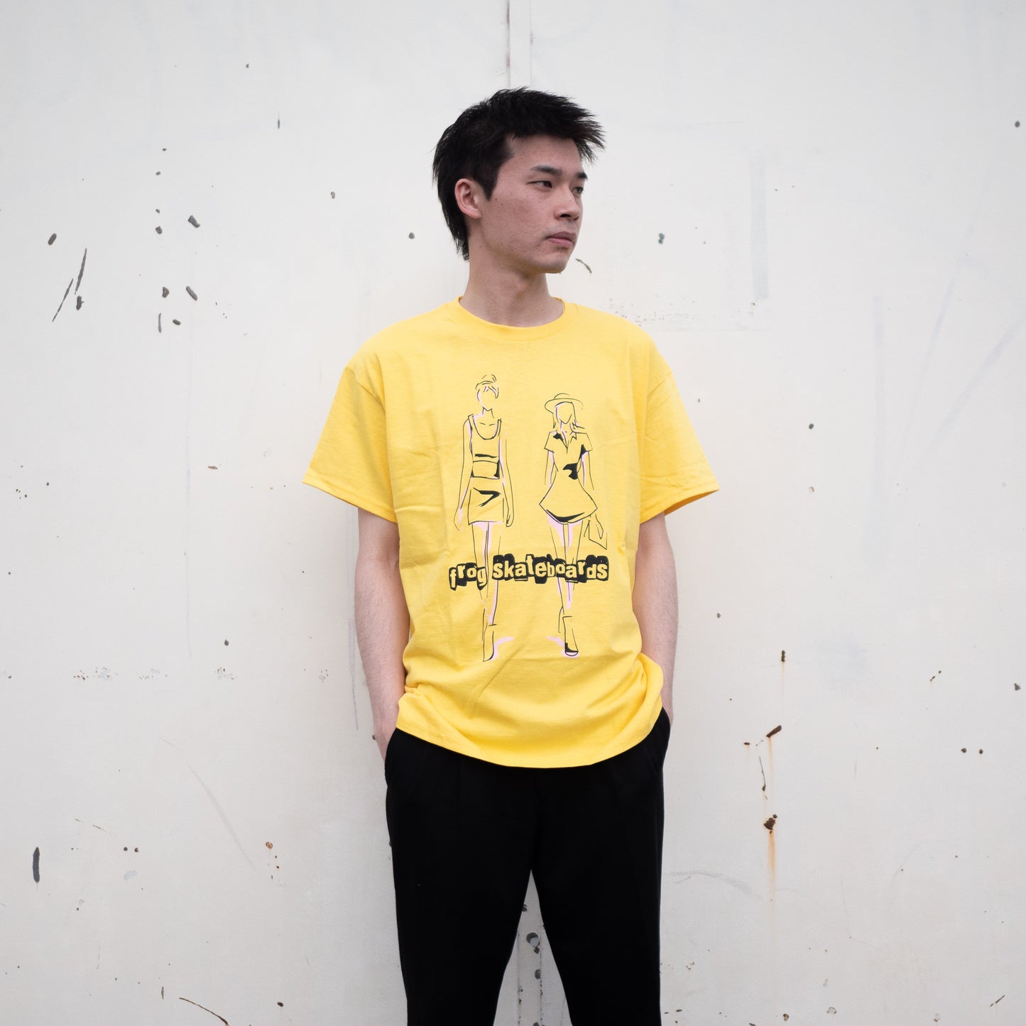 FROG SKATEBOARDS(フロッグ スケートボード) GIRL BOSSES TEE YELLOW