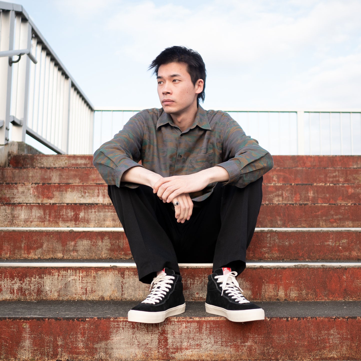 Last Resort AB(ラストリゾート エービー) VM001 SUEDE HI BLACK/WHITE