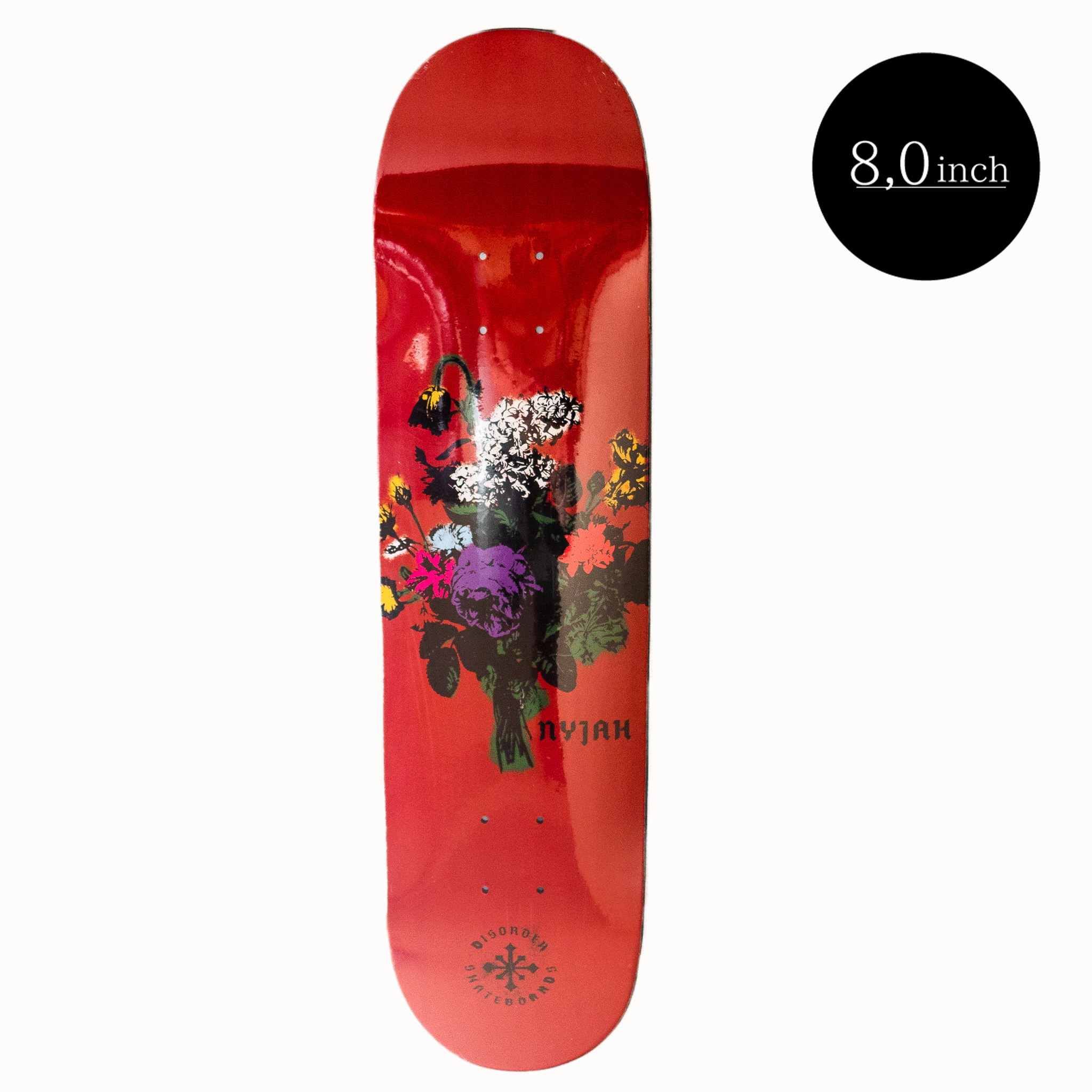 DISORDER（ディスオーダー） deck （デッキ） FLORAL STENCIL 8.0 inch