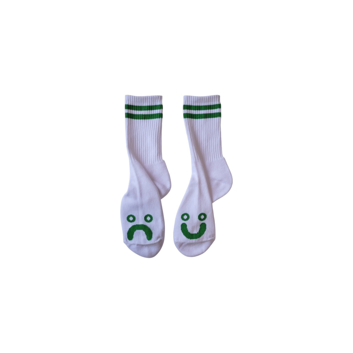 Polar Skate Co.(ポーラー スケートボード カンパニー)のソックス Happy Sad Socks Green