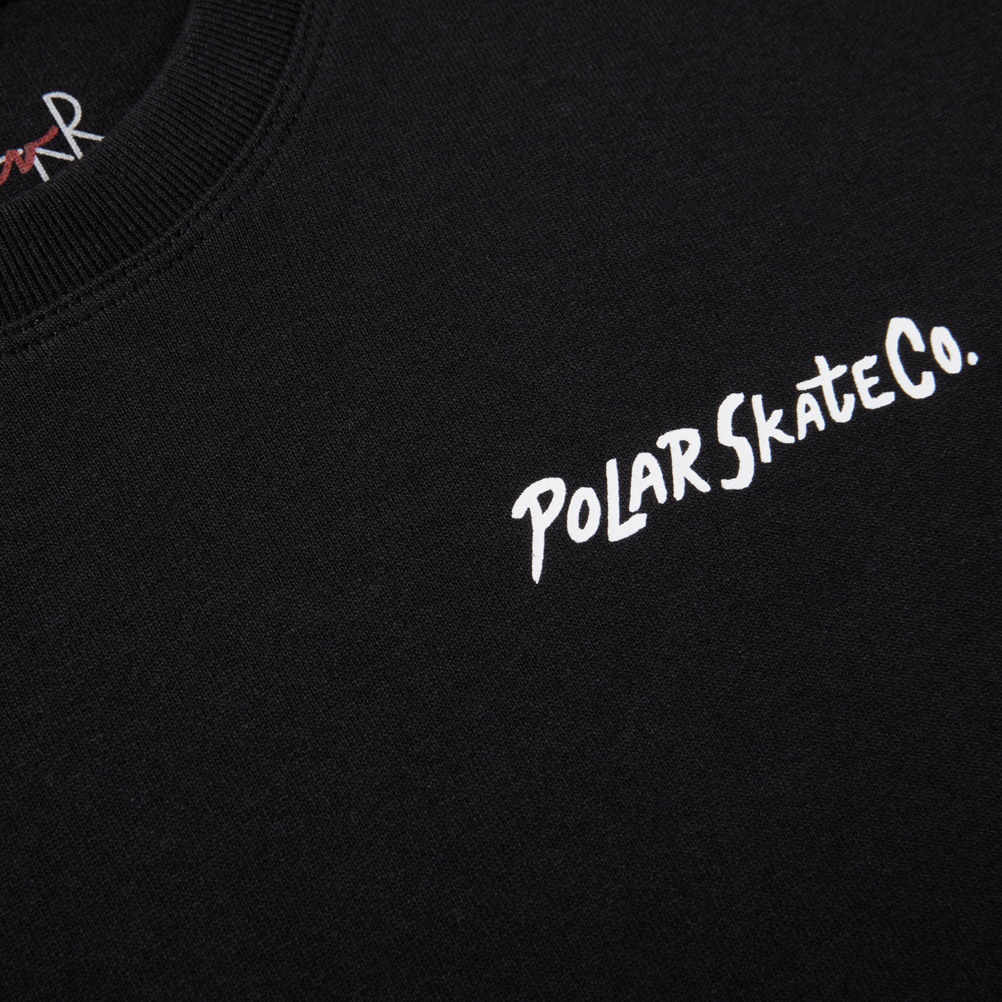Polar Skate Co.(ポーラー スケートボード カンパニー)のアパレル Campfire Tee Black M/L/XLのロゴ拡大