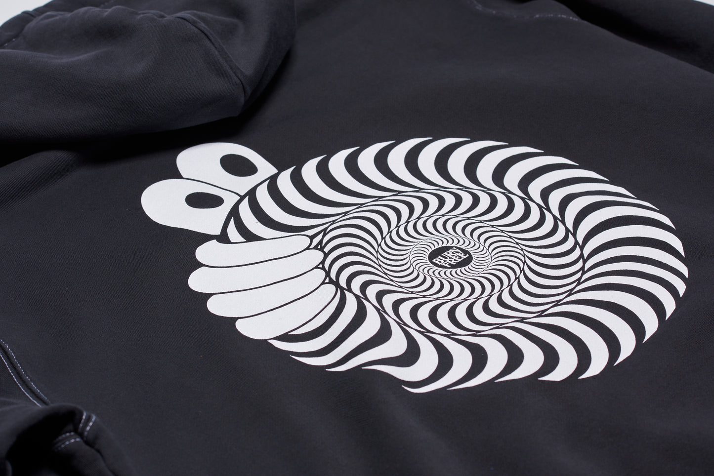 Last Resort AB(ラストリゾート エービー) SWIRL HOODIE WASHED BLACK