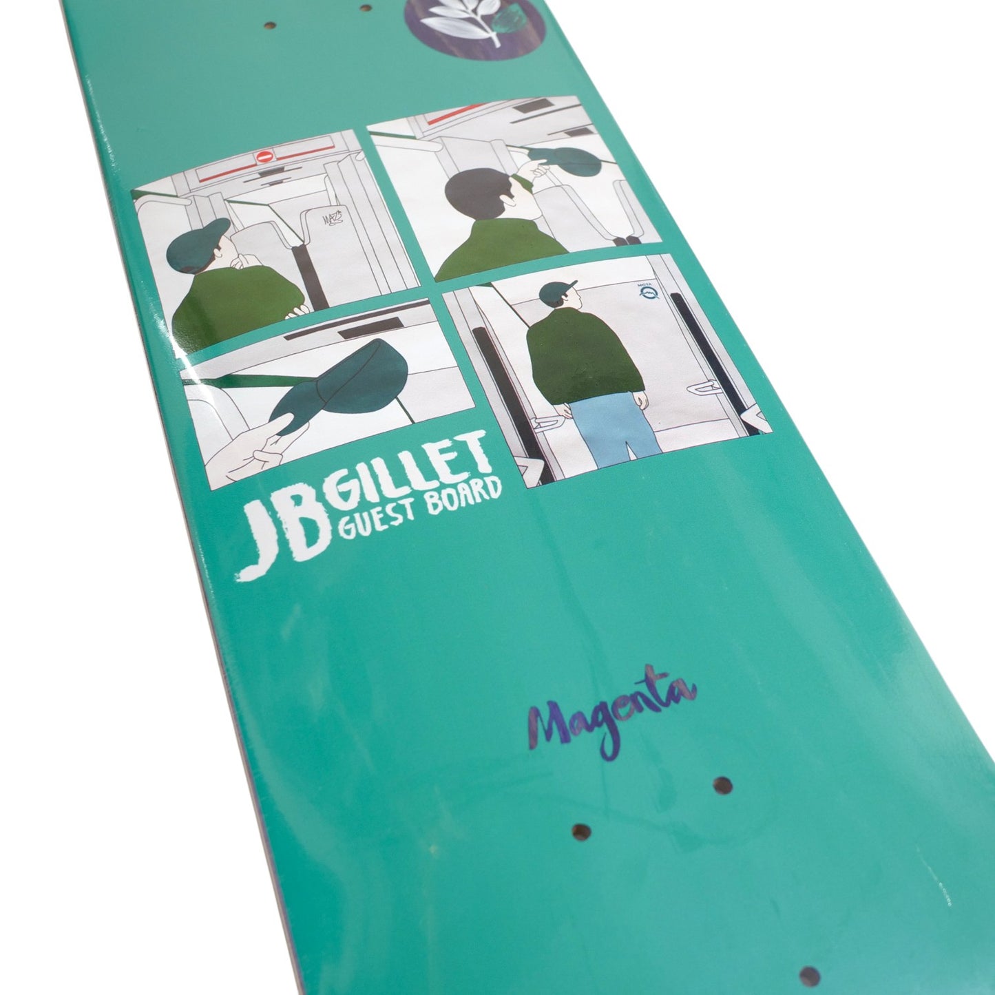 MAGENTA SKATEBOARDS(マゼンタ スケートボード)のデッキFA25 JB GILLET GUEST METRO SERIES 8.0inchのグラフィック