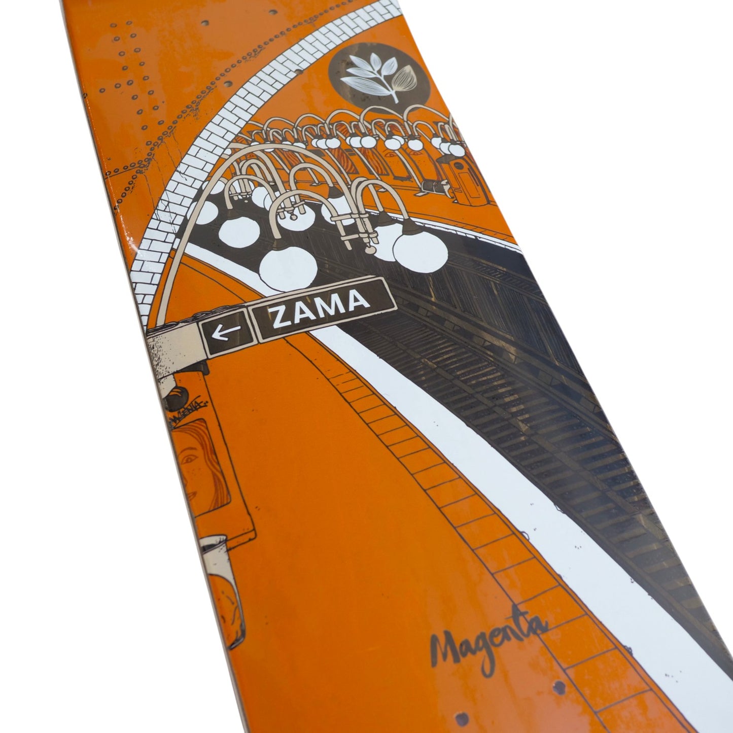 MAGENTA SKATEBOARDS(マゼンタ スケートボード)のデッキ FA25 SHOGO ZAMA METRO SERIES 7.875inchのグラフィック