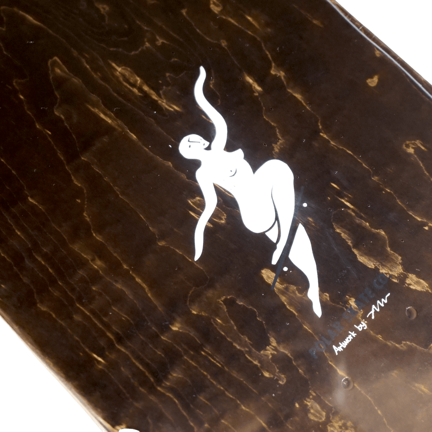 Polar Skate Co.(ポーラー スケートボード カンパニー) のデッキTEAM - NO COMPLY - CHARCOAL 8.25inchの裏面アップ画像