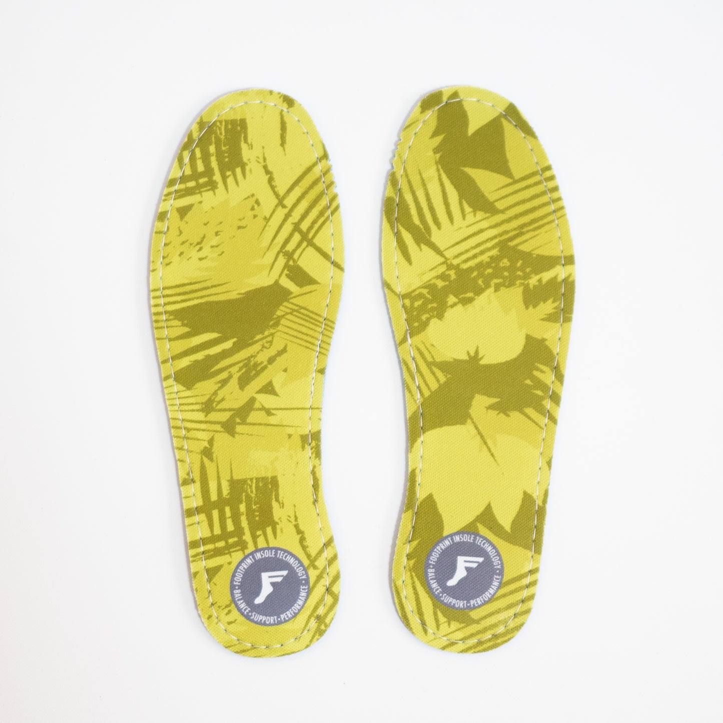 FOOTPRINT INSOLE KINGFOAM FLAT GREEN CAMO (BLUE SHEET) 3mm