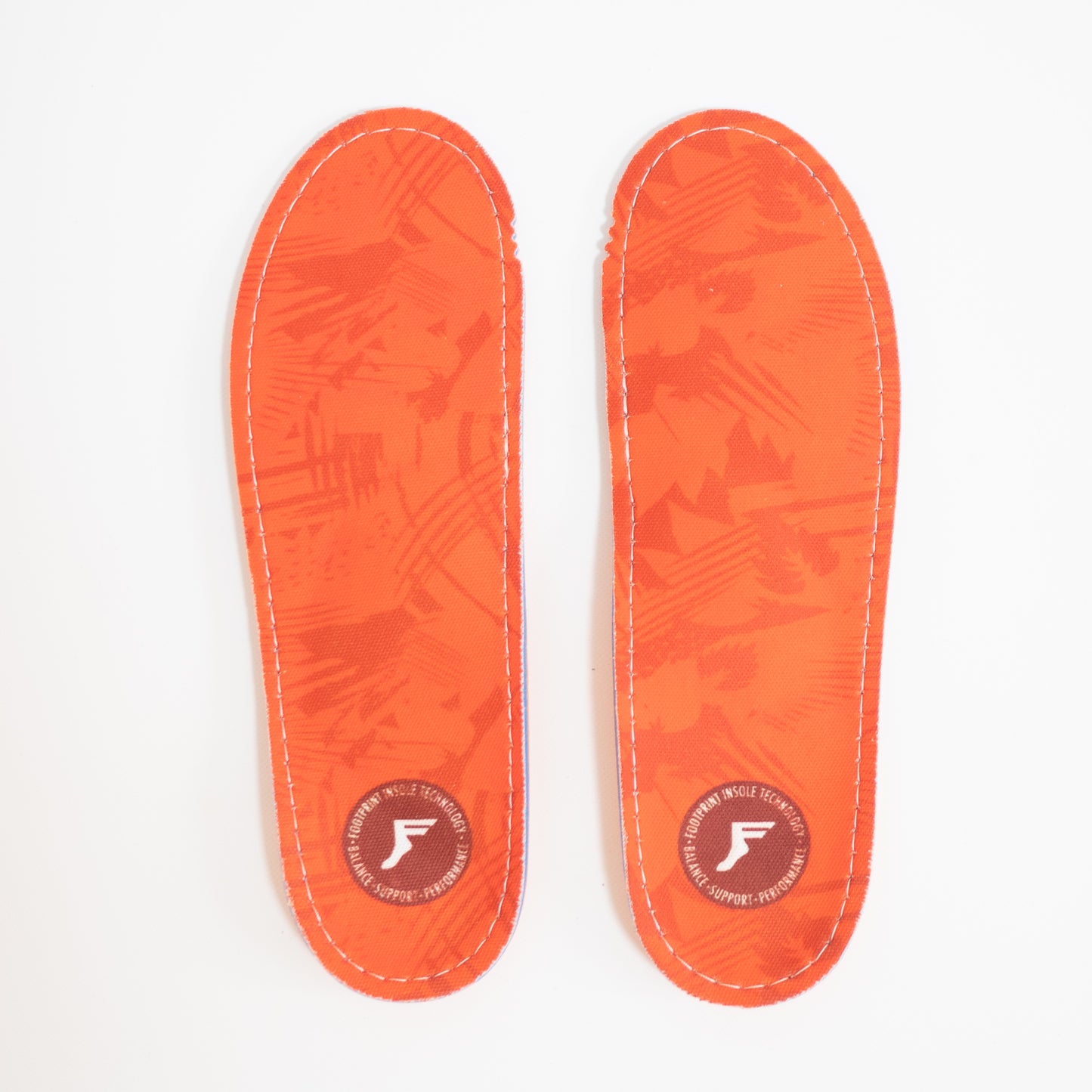 FOOTPRINT INSOLE KINGFOAM ORTHOTICS ORANGE CAMO