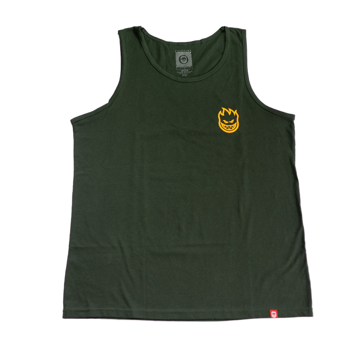 Spitfire(スピットファイアー)のアパレル Tank Top CLASSIC VORTEX(FOREST GREEN)L/XLの前面
