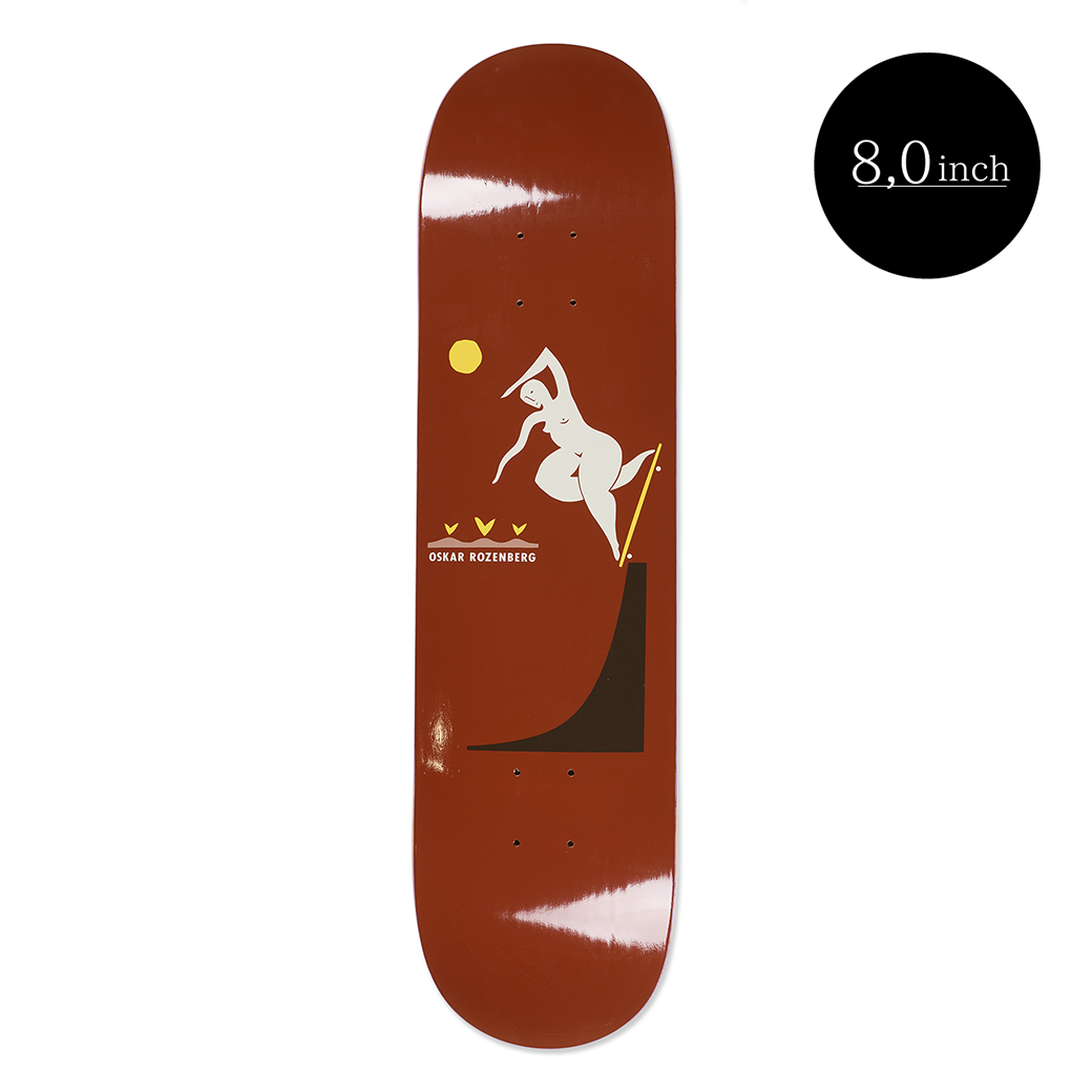 Polar Skate Co.（ポーラー スケートボード カンパニー） OSKAR ROZENBERG - BS NOSEBLUNT - BURNT RED 8.0inch