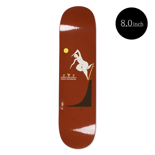 Polar Skate Co.（ポーラー スケートボード カンパニー）のデッキ OSKAR ROZENBERG - BS NOSEBLUNT - BURNT RED 8.0inchの表面
