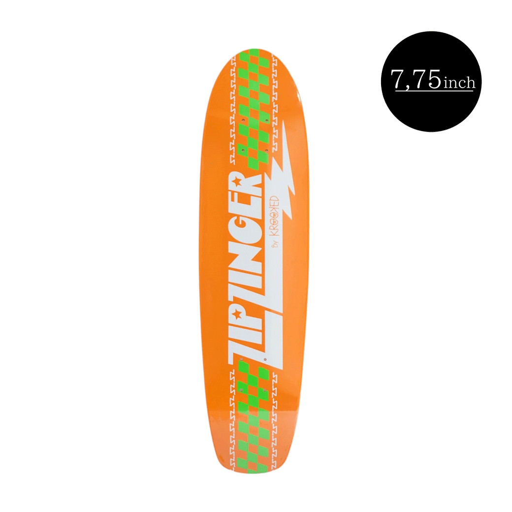 【傷あり】KROOKED（クルキッド） ZIP ZINGER CLASSIC ORANGE 7.75inch