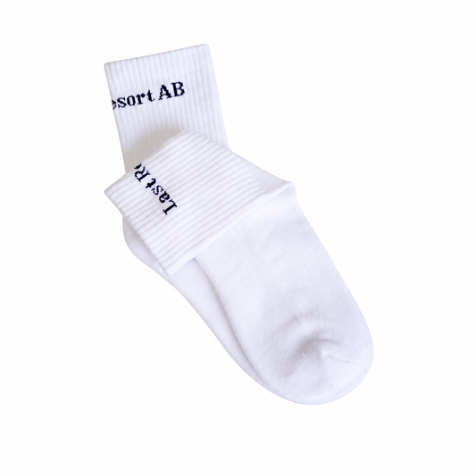 Last Resort AB（ラストリゾート エービー）のソックス SOCKS SCPIRT LOGO WHITE