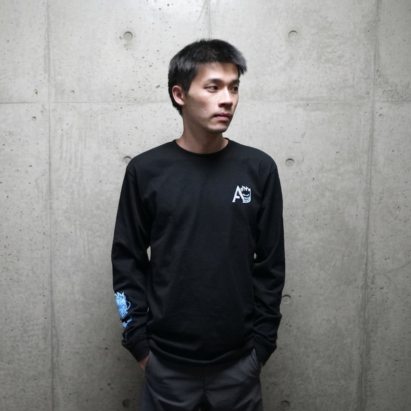 Spitfire x APRIL Chrome Rose Bighead Silver/Black Long Sleeve Shirt
