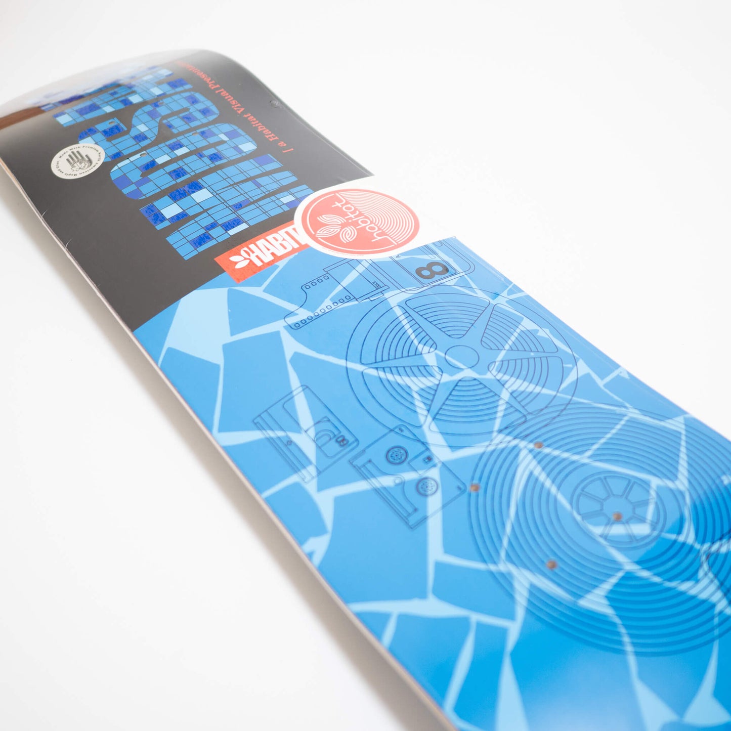 HABITAT Skateboards（ハビタット）のデッキ MOSAIC 20 BLACK 8.125inchのデザイン拡大