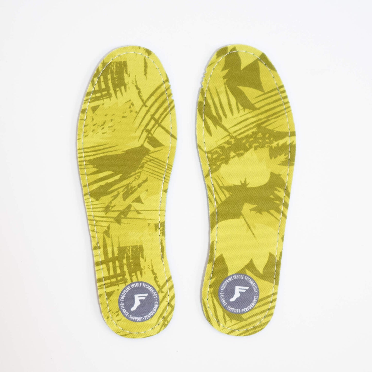 FOOTPRINT INSOLE （フットプリントインソール）KINGFOAM FLAT GREEN CAMO (BLUE SHEET) 3mmの表面