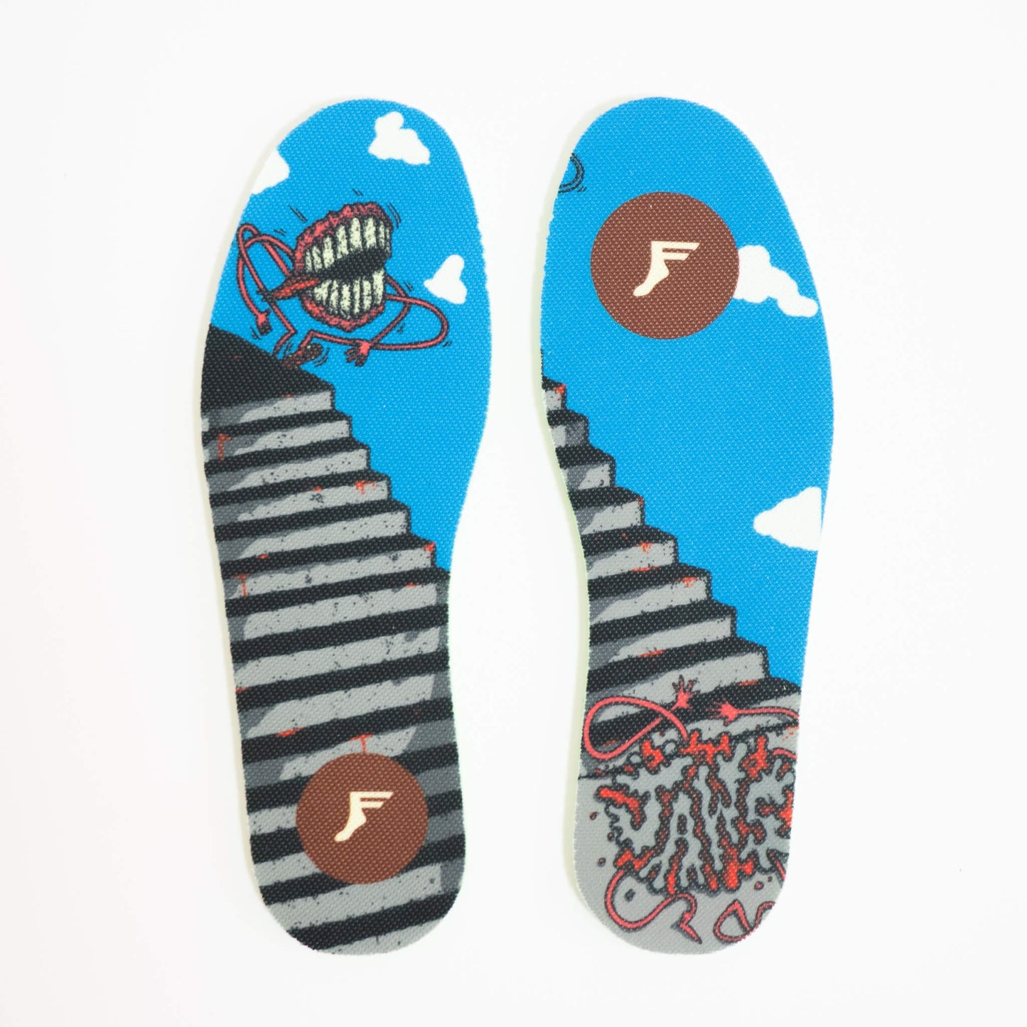 FOOTPRINT INSOLE（フットプリントインソール）のインソール HI PROFILE KING FOAM FLAT JAWS OG (GREEN SHEET) 7mmの表面