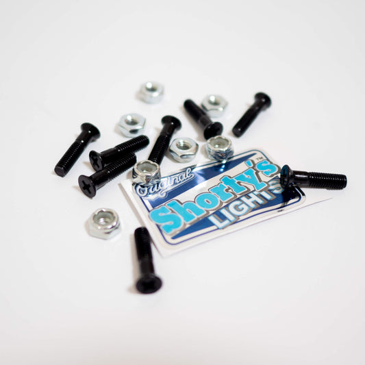 SHORTY'S （ショーティーズ）のビス "ORIGINAL SHORTY'S LIGHTS 7/8inch" - PHILIPS黒8本 /ナット8個