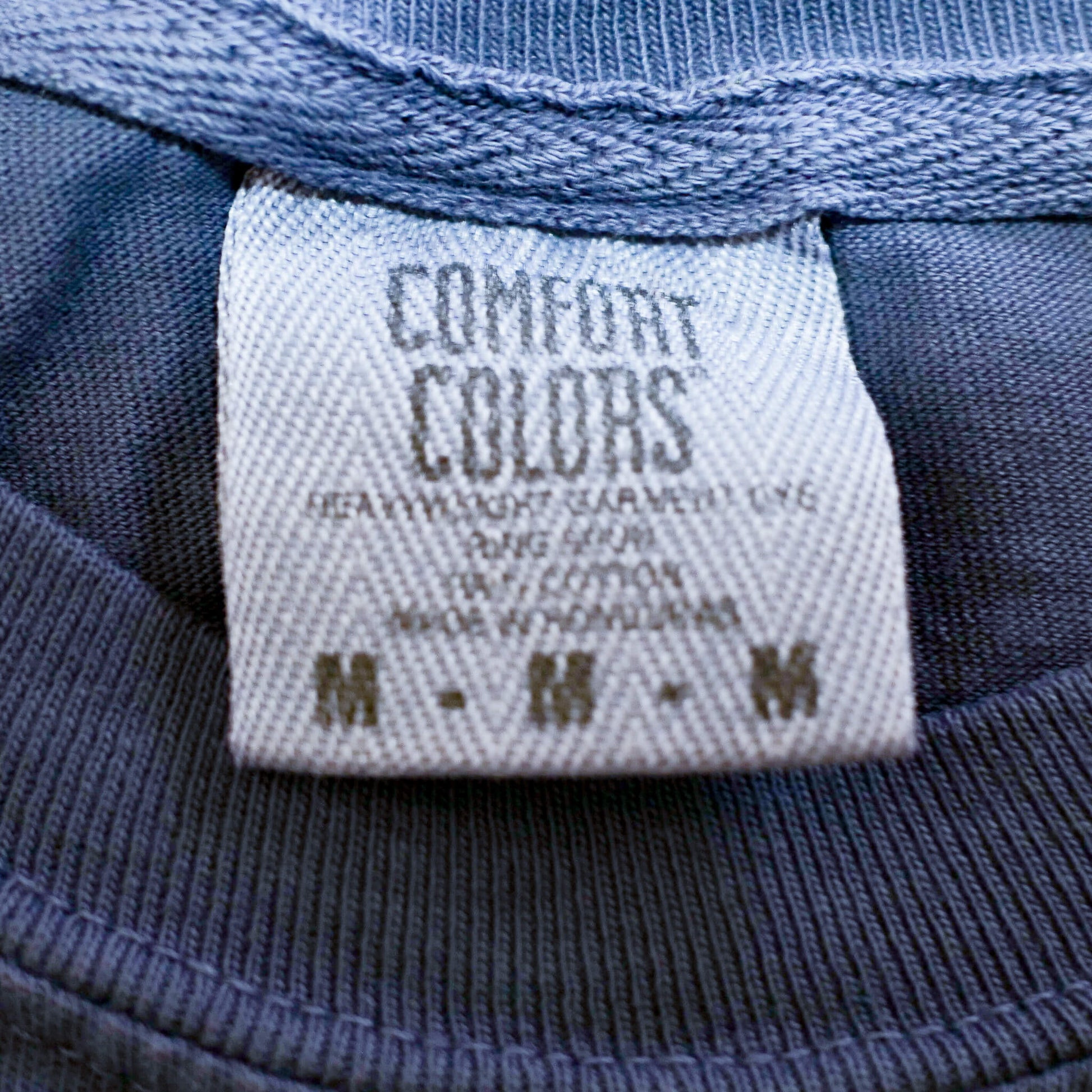 MARRY Skateshop MARRY Skateshop （マリースケートショップ）のアパレル "NEW OLD" BLUEJEAN Longsleeve M/L/XLのタグ