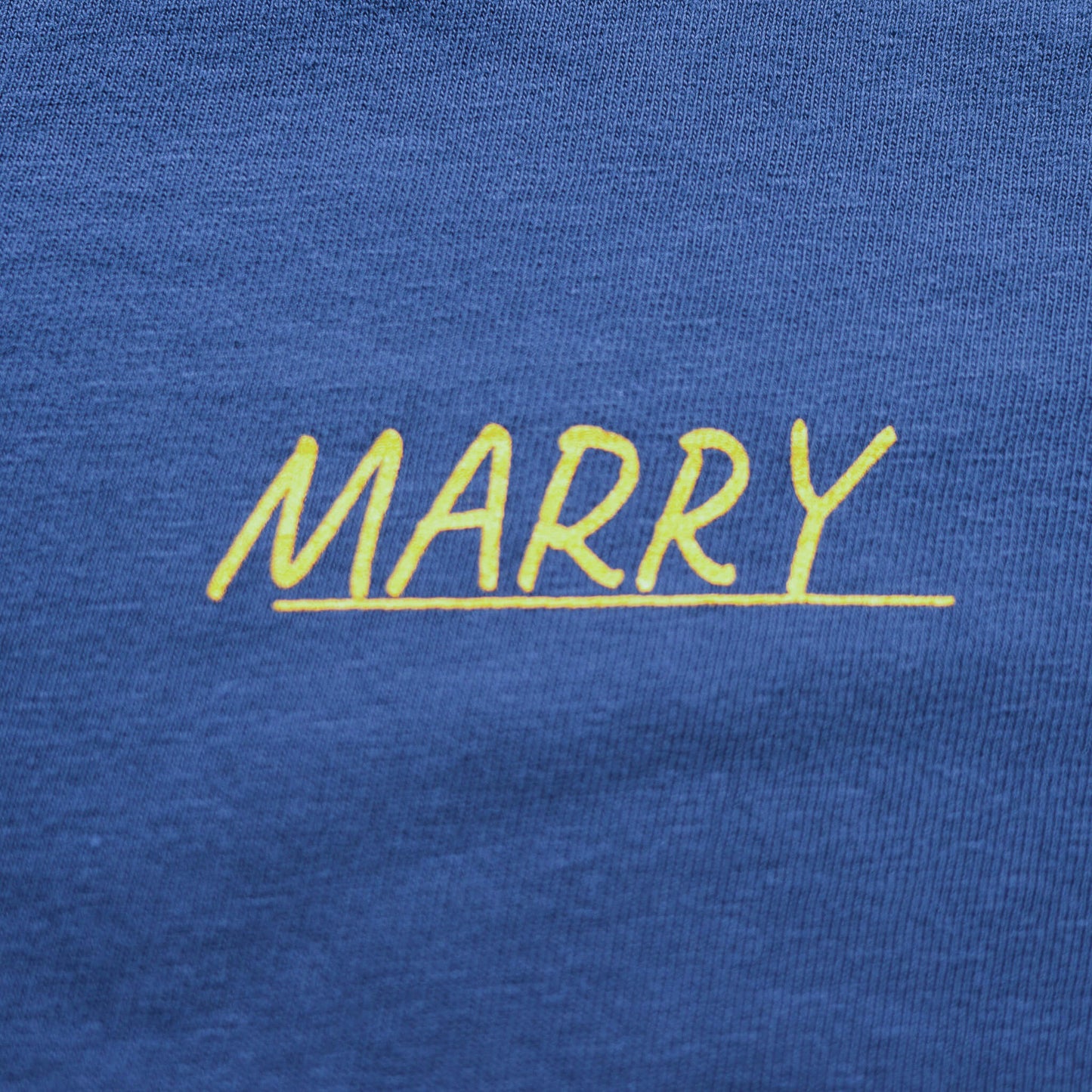 MARRY Skateshop MARRY Skateshop （マリースケートショップ）のアパレル "NEW OLD" BLUEJEAN Longsleeve M/L/XLのロゴ拡大