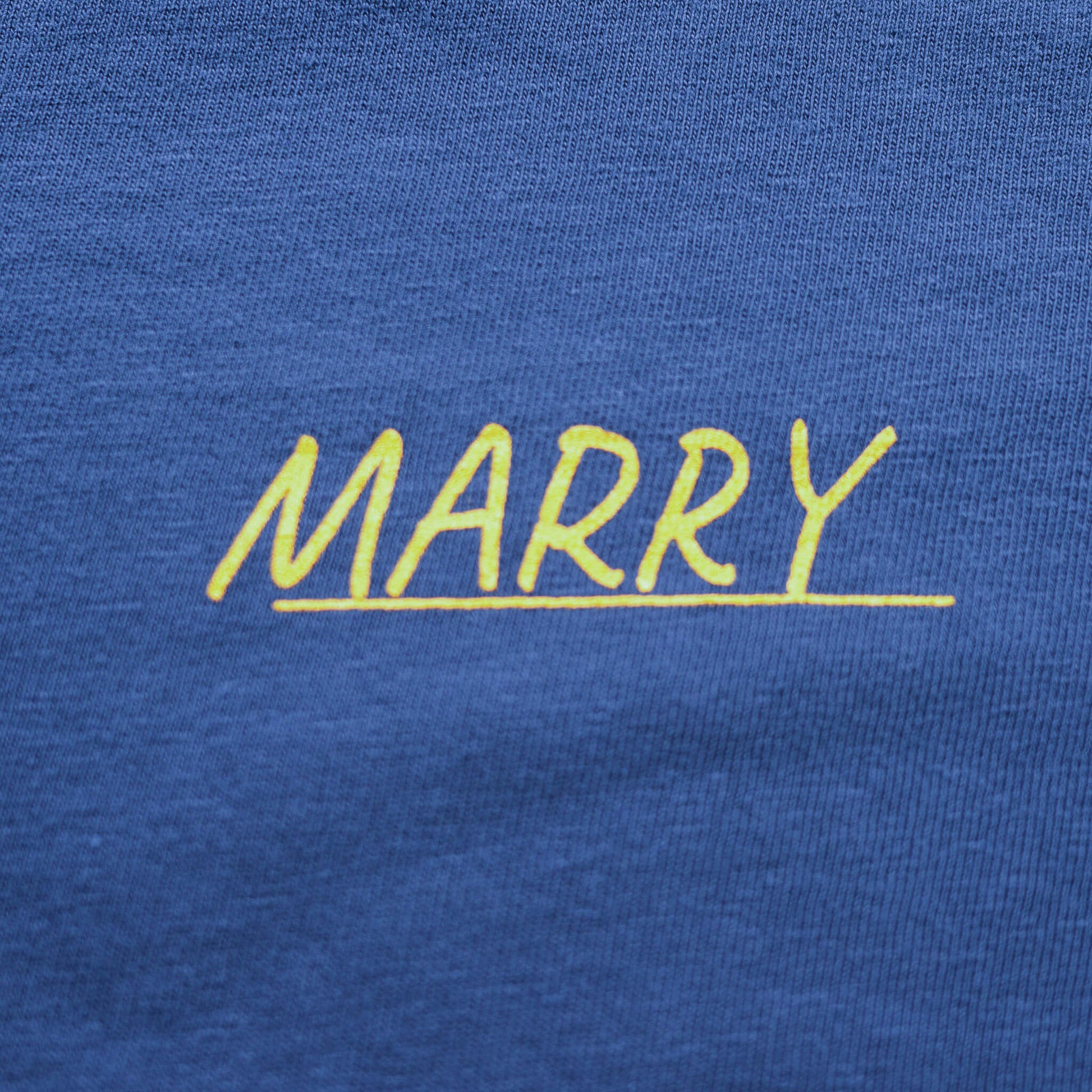 MARRY Skateshop MARRY Skateshop （マリースケートショップ）のアパレル "NEW OLD" BLUEJEAN Longsleeve M/L/XLのロゴ拡大