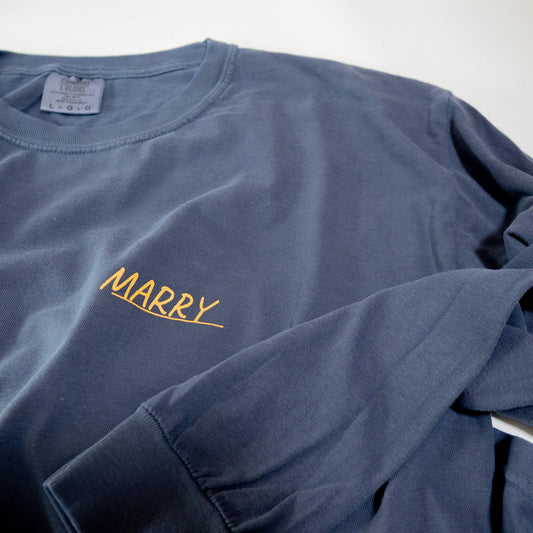 MARRY Skateshop （マリースケートショップ） のアパレル "NEW OLD" BLUEJEAN Longsleeve M/L/XL