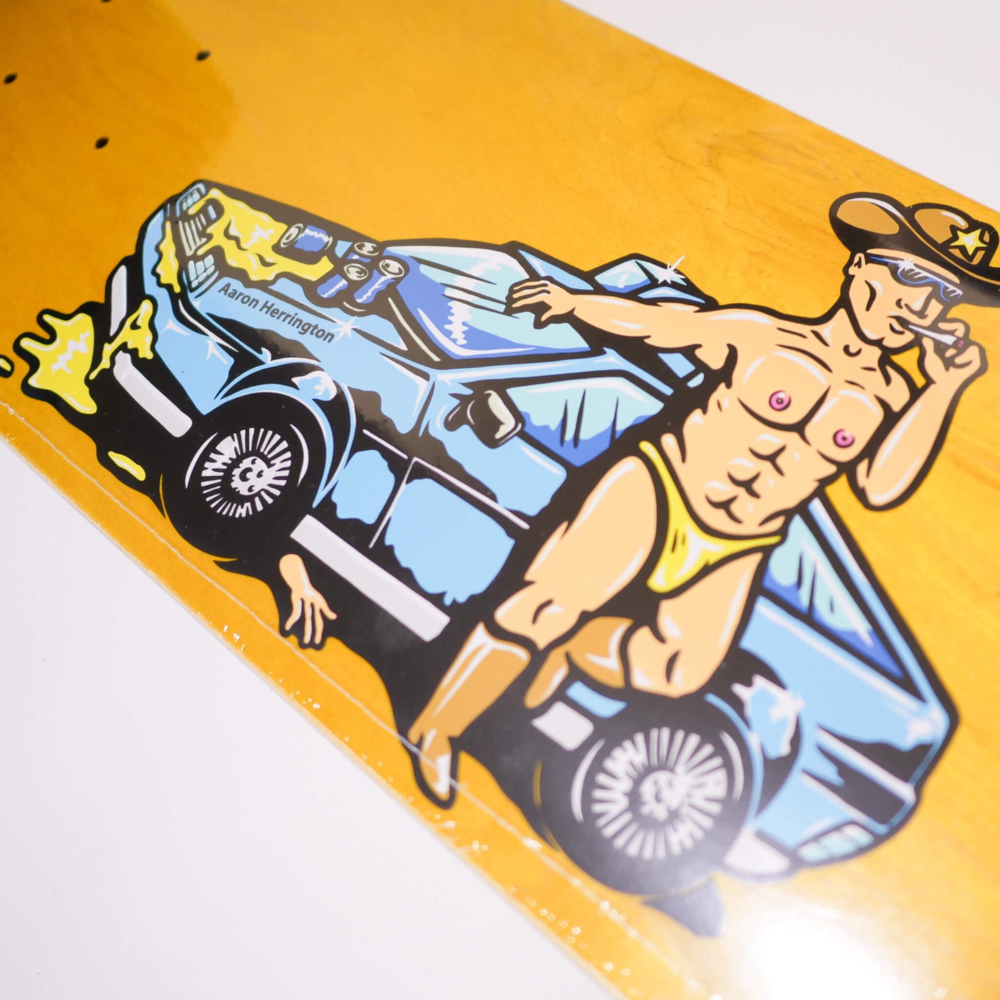 Polar Skate Co.（ポーラー スケートボード カンパニー）のデッキAARON HERRINGTON COWBOY COP 8.25inchのデザイン拡大画像