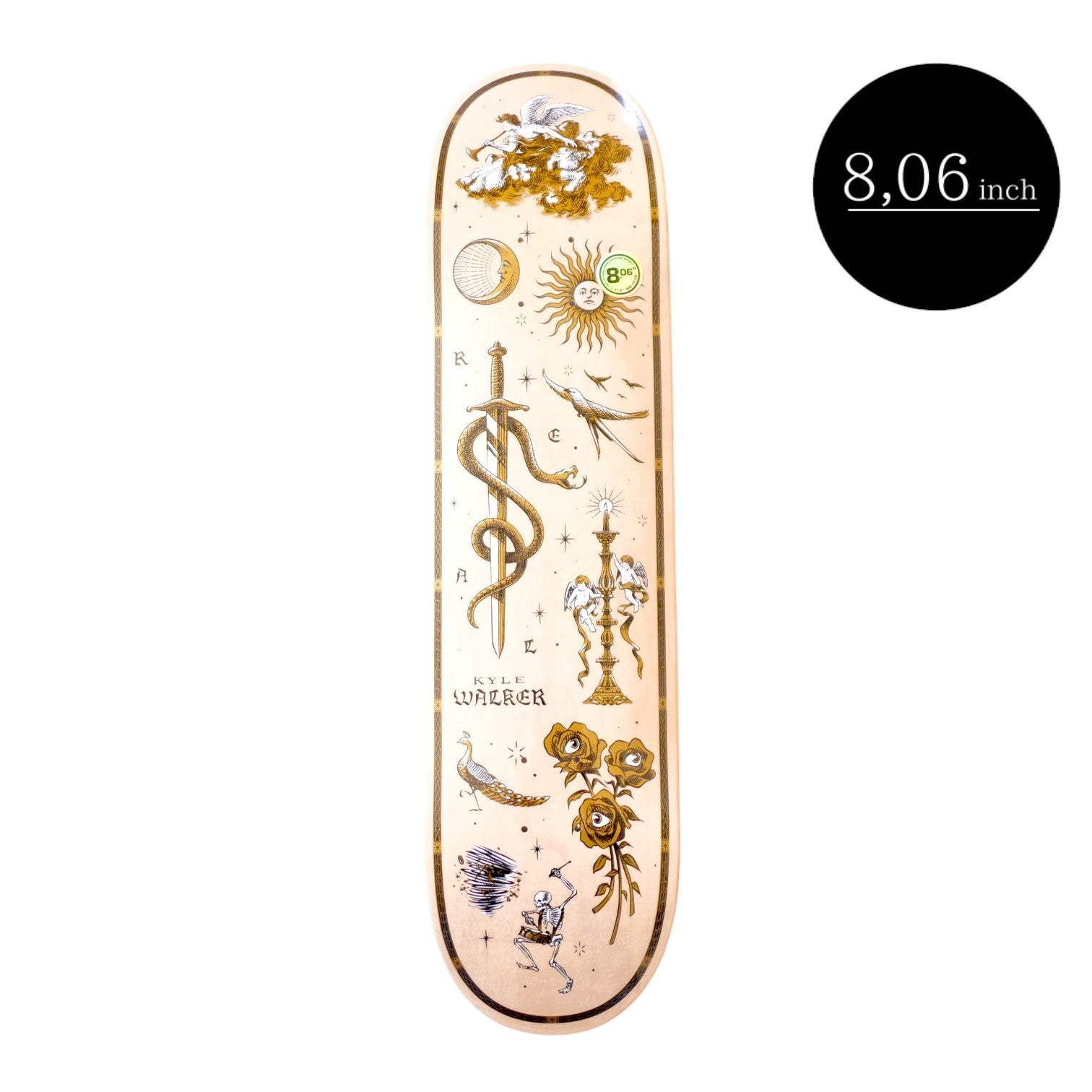 新品 REAL KYLE WALKER ENGRAVED DECK 8.06 REAL（リアル）deck（デッキ）WALKER ENGRAVED 8.06inch| スケート