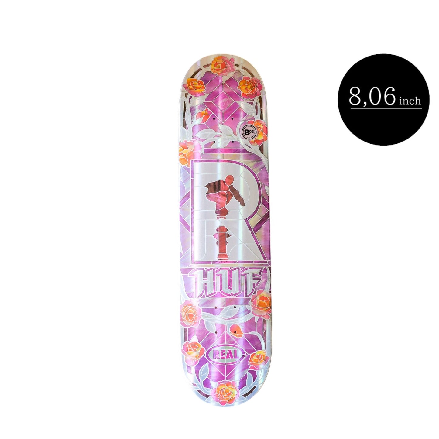 REAL（リアル）KEITH HUFNAGEL HOLOGRAPHIC CATHEDRAL 8.06のデッキ