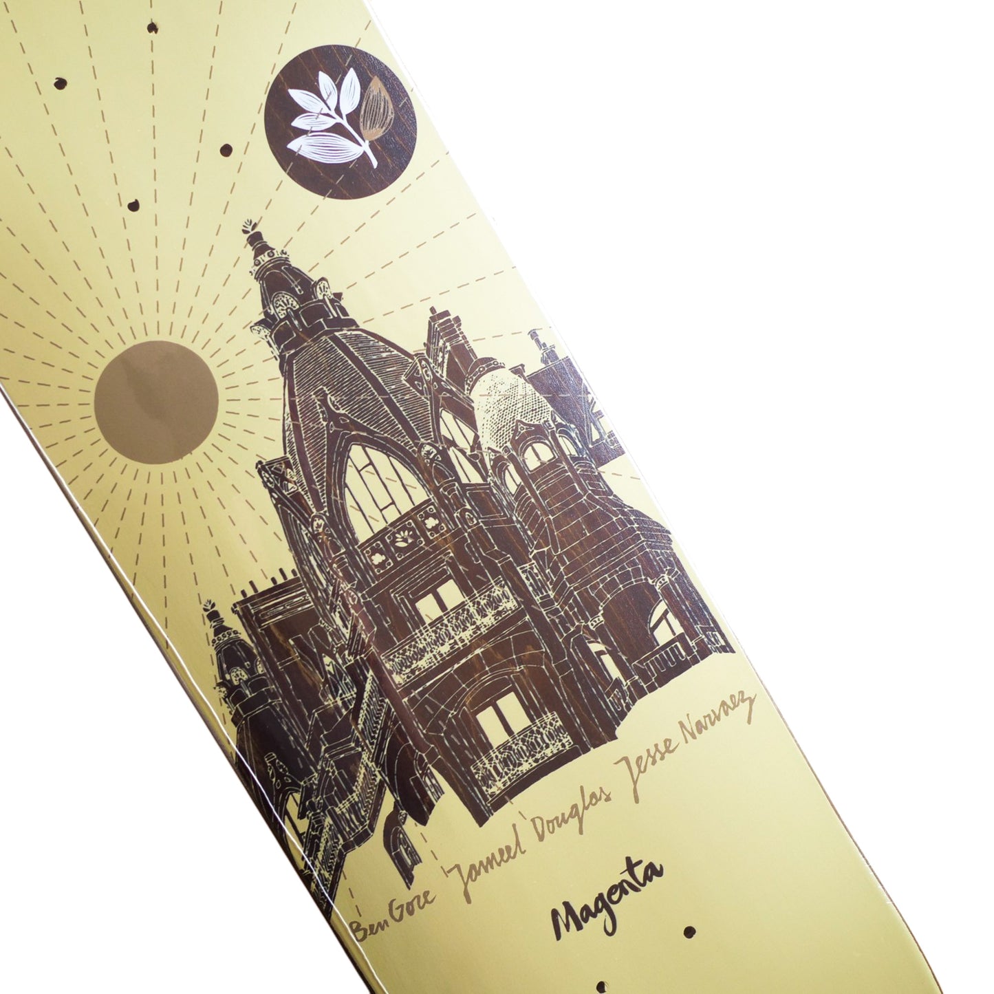 MAGENTA SKATEBOARDS（マゼンタ スケートボード）のデッキ JAMEEL & JESSE ROOFTOP のアップ画像