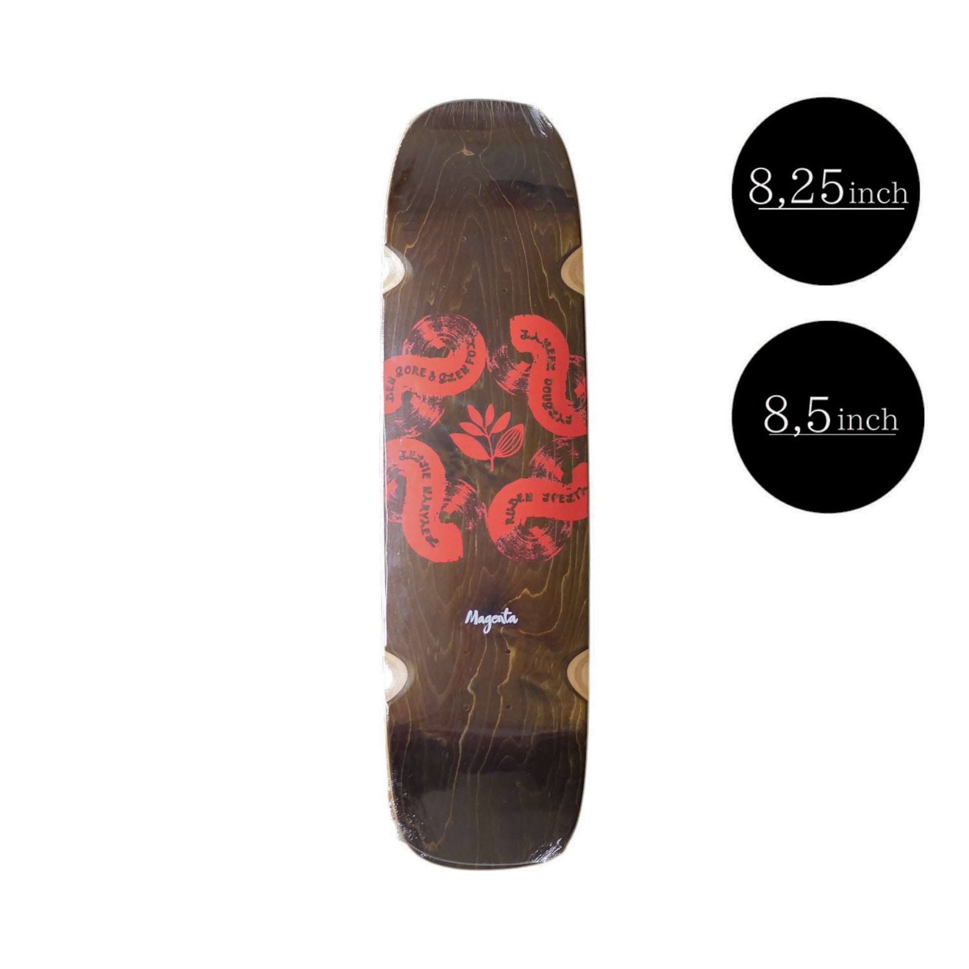 MAGENTA SKATEBOARDS（マゼンタ スケートボード）のデッキ LOOPHOLE COLLAB BOARD WHEEL WELLS の表