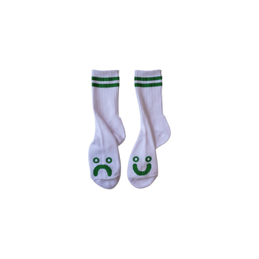 Polar Skate Co.（ポーラー スケートボード カンパニー）のソックス Happy Sad Socks Green