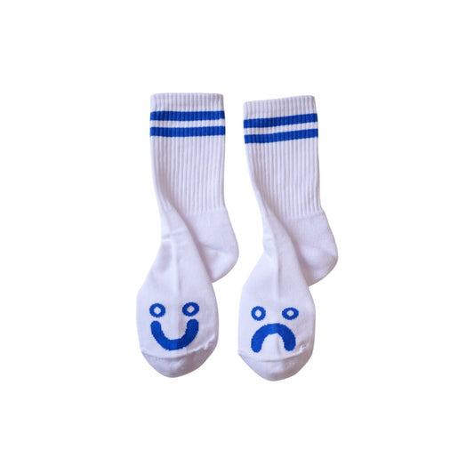 Polar Skate Co.（ポーラー スケートボード カンパニー）のソックス Happy Sad Socks Blue