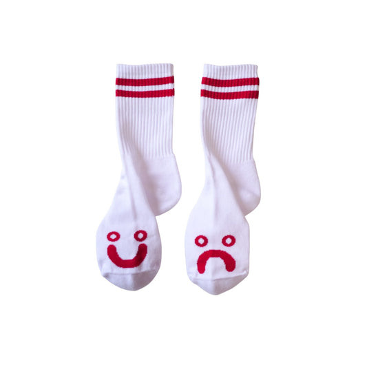 Polar Skate Co.（ポーラー スケートボード カンパニー）のソックス Happy Sad Socks Red