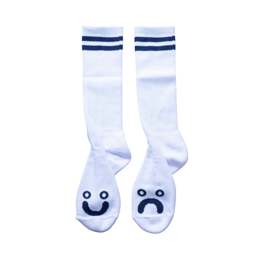 Polar Skate Co.（ポーラー スケートボード カンパニー）のソックス Happy Sad Socks　Navy