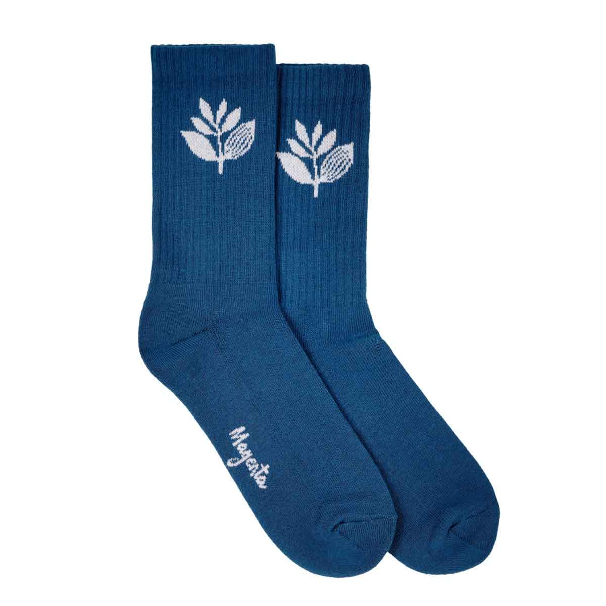 MAGENTA SKATEBOARDS（マゼンタ スケートボード） PLANT SOCKS PETROL BLUE