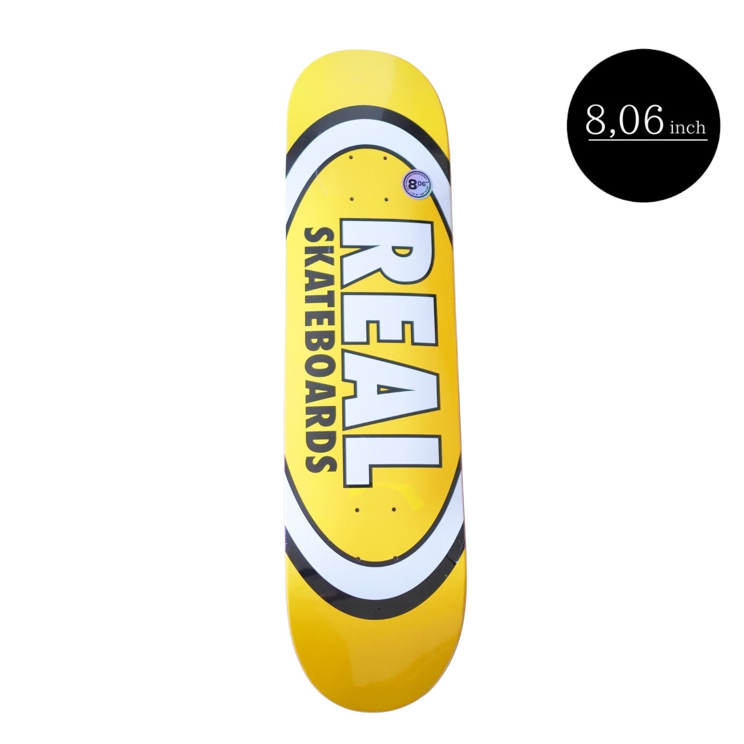 REAL（リアル）のデッキTEAM CLASSIC OVAL YELLOW 8.06 inchの表