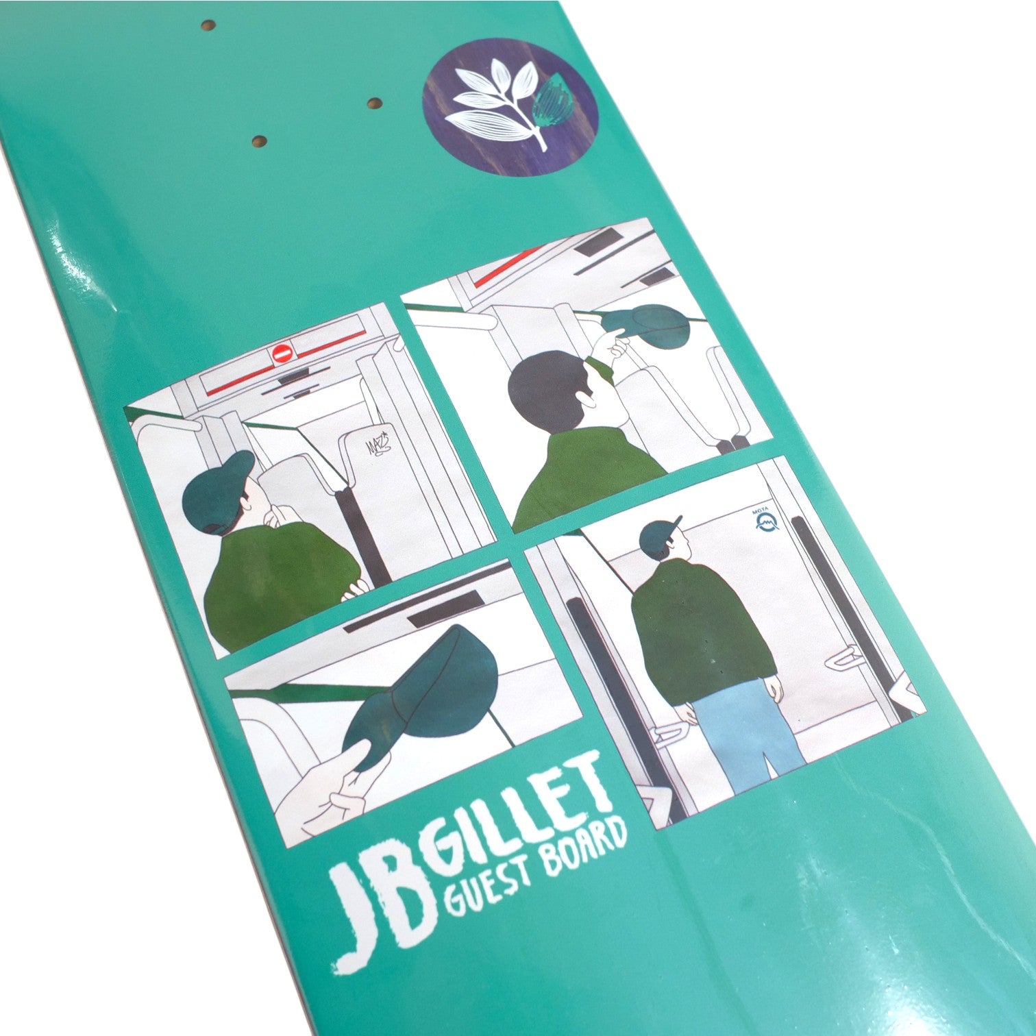 MAGENTA SKATEBOARDS（マゼンタ スケートボード）のデッキFA25 JB GILLET GUEST METRO SERIES 8.0inchのグラフィック