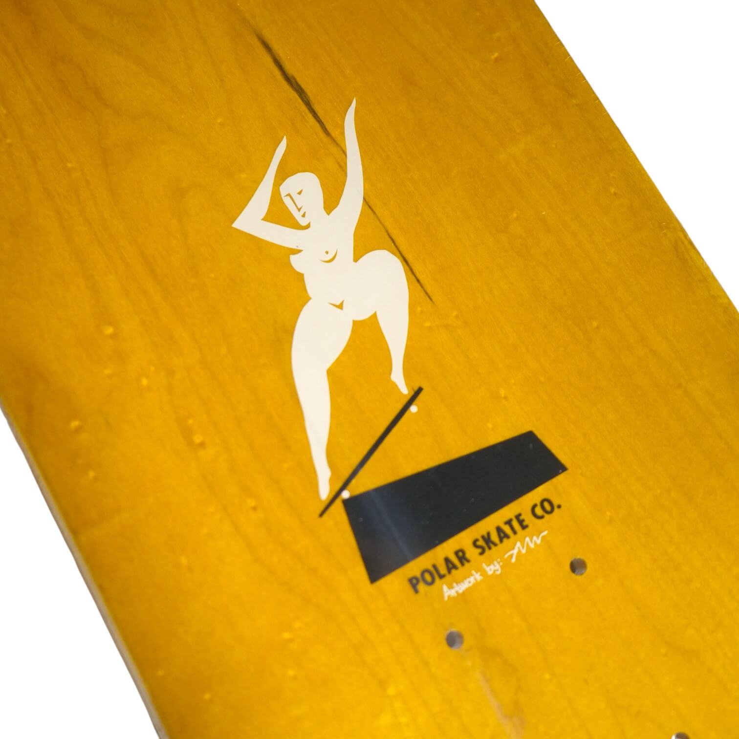 Polar Skate Co.（ポーラー スケートボード カンパニー）のデッキ EMILE LAURENT - CROOKS - BLUE 8.0inchの裏面拡大画像