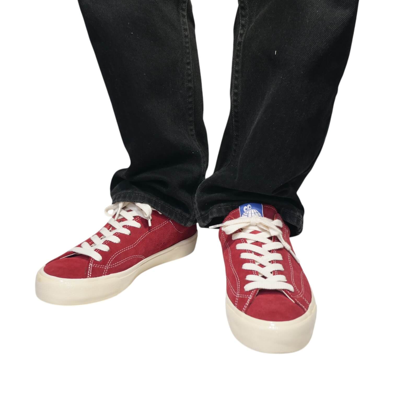 Last Resort AB（ラストリゾート エービー） のシューズVM003 SUEDE LO OLDRED/WHITEの着用画像