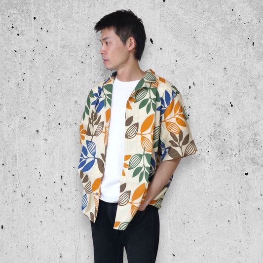 MAGENTA SKATEBOARDS（マゼンタ スケートボード）ALL OVER PLANT SHIRT NATURAL