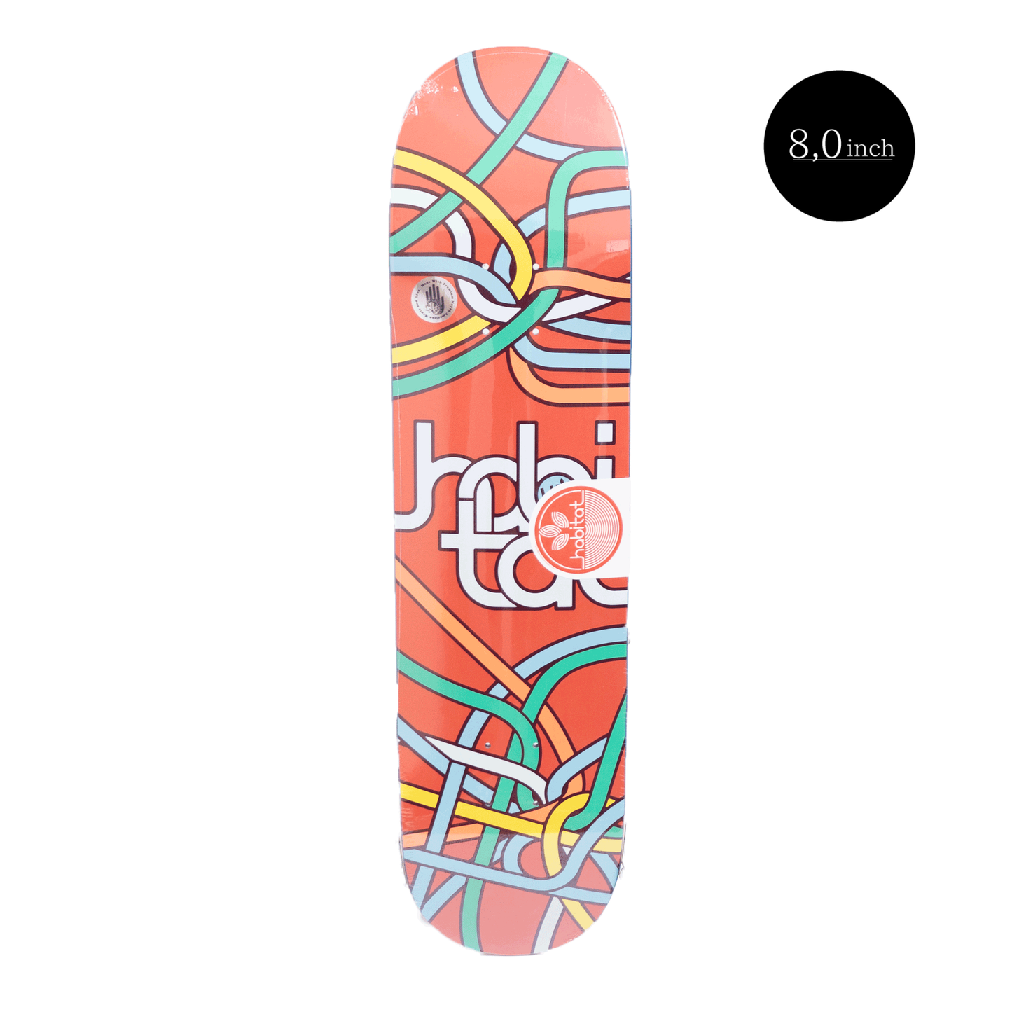 HABITAT Skateboards（ハビタット） HABITAT CIRCUITRY RED 8.0inch