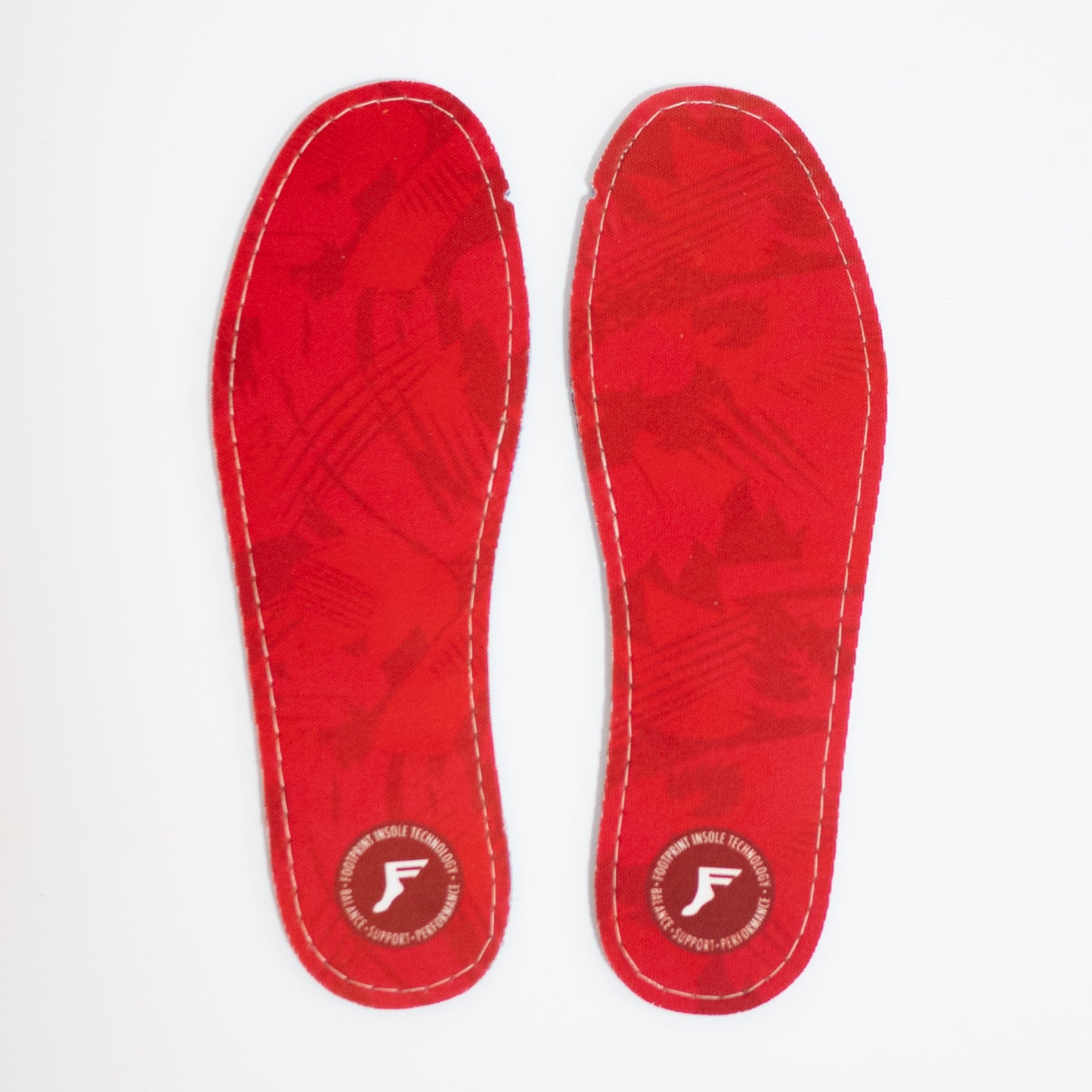 FOOTPRINT INSOLE KING FOAM FLAT RED CAMO (BLUE SHEET) 5mm