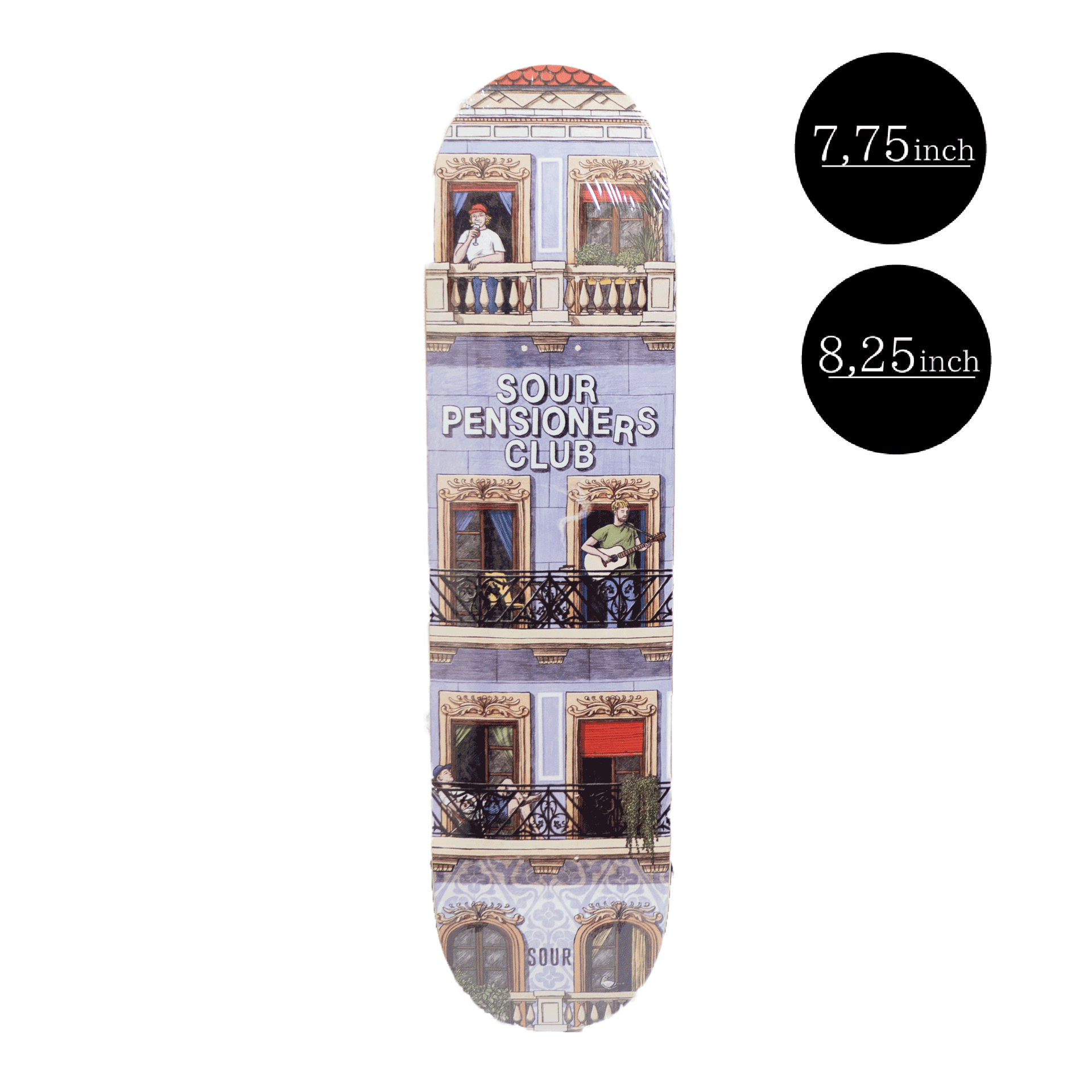 SOUR SOLUTION（サワー ソリューション） deck （デッキ）Pensioners Club 7.75inch・8.25inch |  スケートボード・スケボーの通販ならMARRY Skateshop